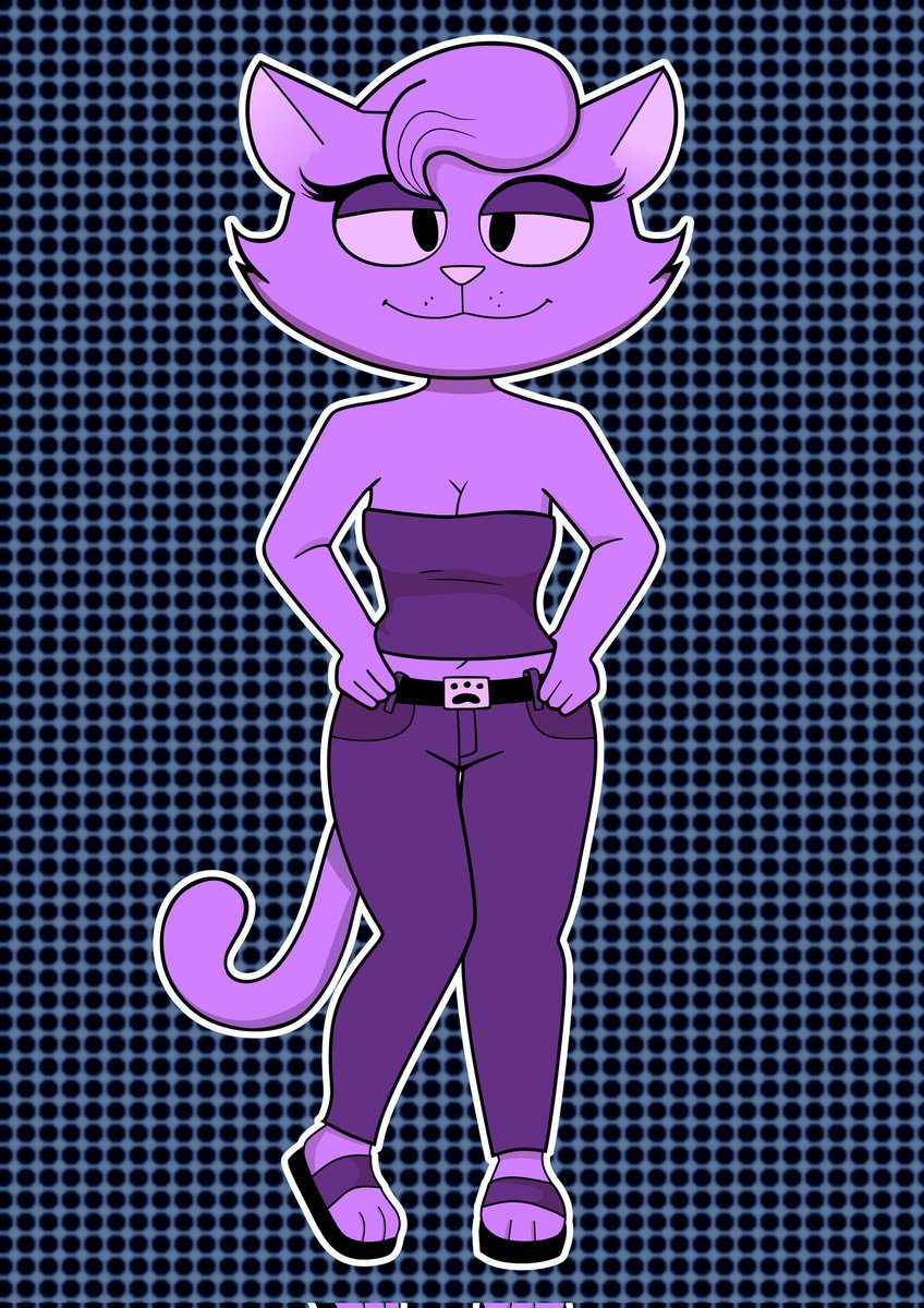 Golkeyx's tweet photo. Here are two new artworks of characters I've decided to redraw: Kitty Jo from Cattanooga Cats and Jessica from The Bremen Avenue Experience. #cattanoogacats #bremenavenueexperience #kittyjo #jessica #fanart https://t.co/S8Nl7UVs1U