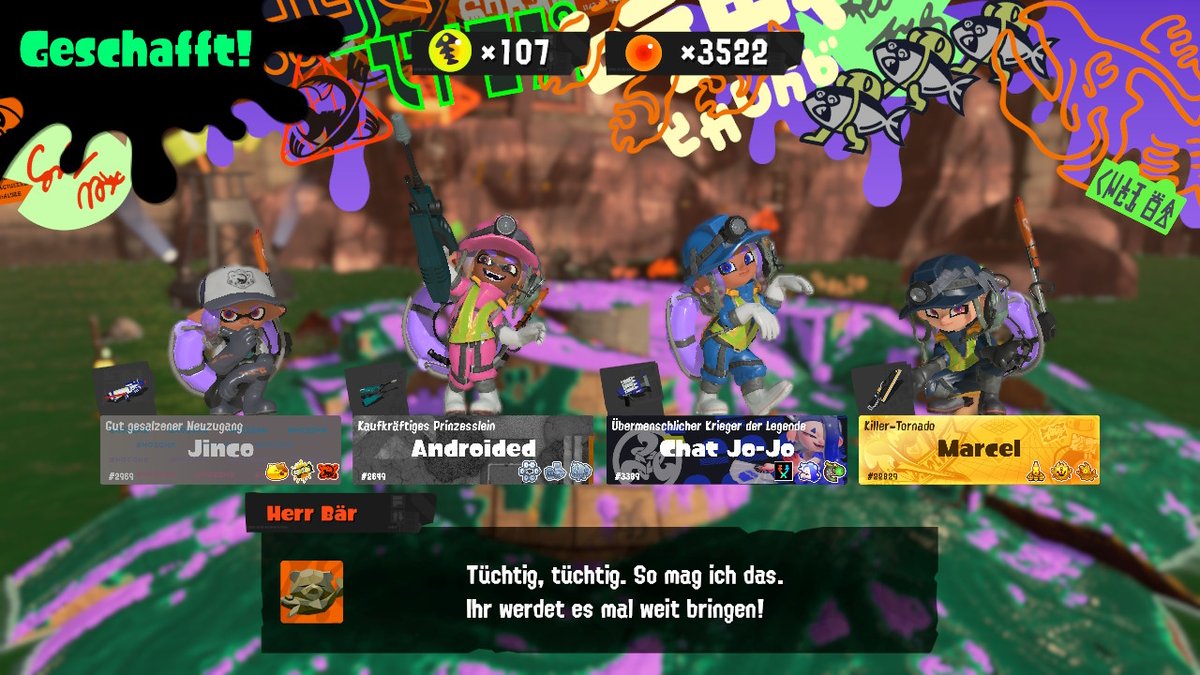 Its funny how you can randomly end up in a Lobby with a friend.
Some Salmon Run Rampage with <a href="/marcel4443/">🏳️‍🌈MarcelSplatoon (Requests open)🏳️‍🌈</a> #Splatoon3 #NintendoSwitch