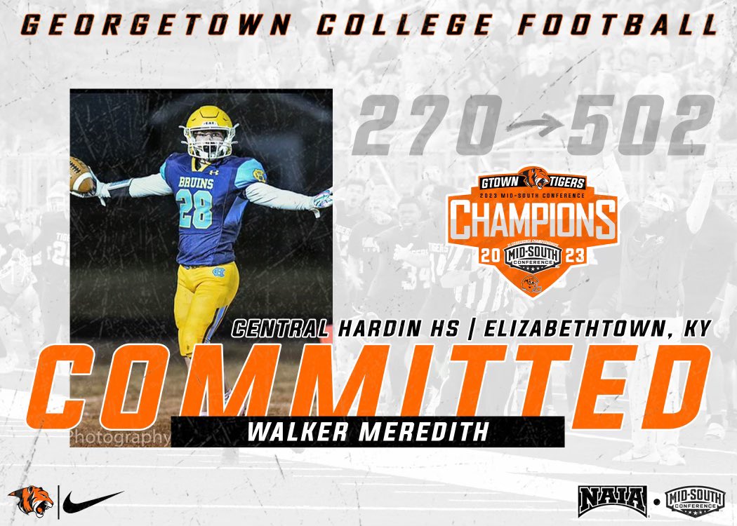 WalkerMeredith5's tweet photo. Thank you to all the Coaches that have recruited me during this process but I’m beyond blessed to announce my Commitment to @Gtown_Football!! Go Tigers 🐅!!!
@coach_grady @GtownCoachO https://t.co/pup8THQlxA