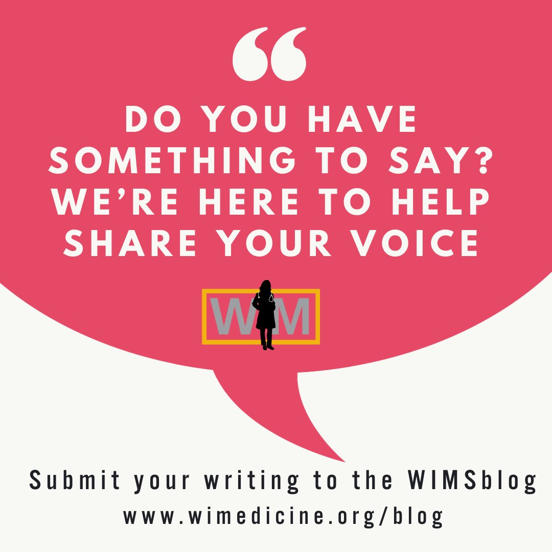 There's a lot to talk about as #womeninmedicine

On this #NationalWomenPhysiciansDay and ANY DAY--consider the #WIMSblog to share your voice, your creativity, and your passions

wimedicine.org/blog