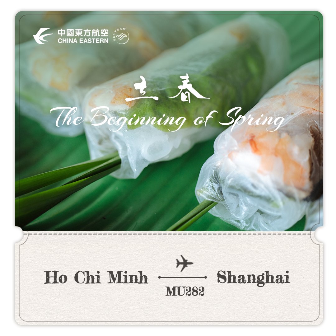 CEAirglobal's tweet image. 🌱The #BeginningofSpring is the first of the 24 solar terms, marking the end of the harsh winter and heralding mild weather. On this day, people usually eat #springrolls as a custom in China. Similarly, in #Vietnam, spring rolls is a famous local delicacy. Let's bite #spring!