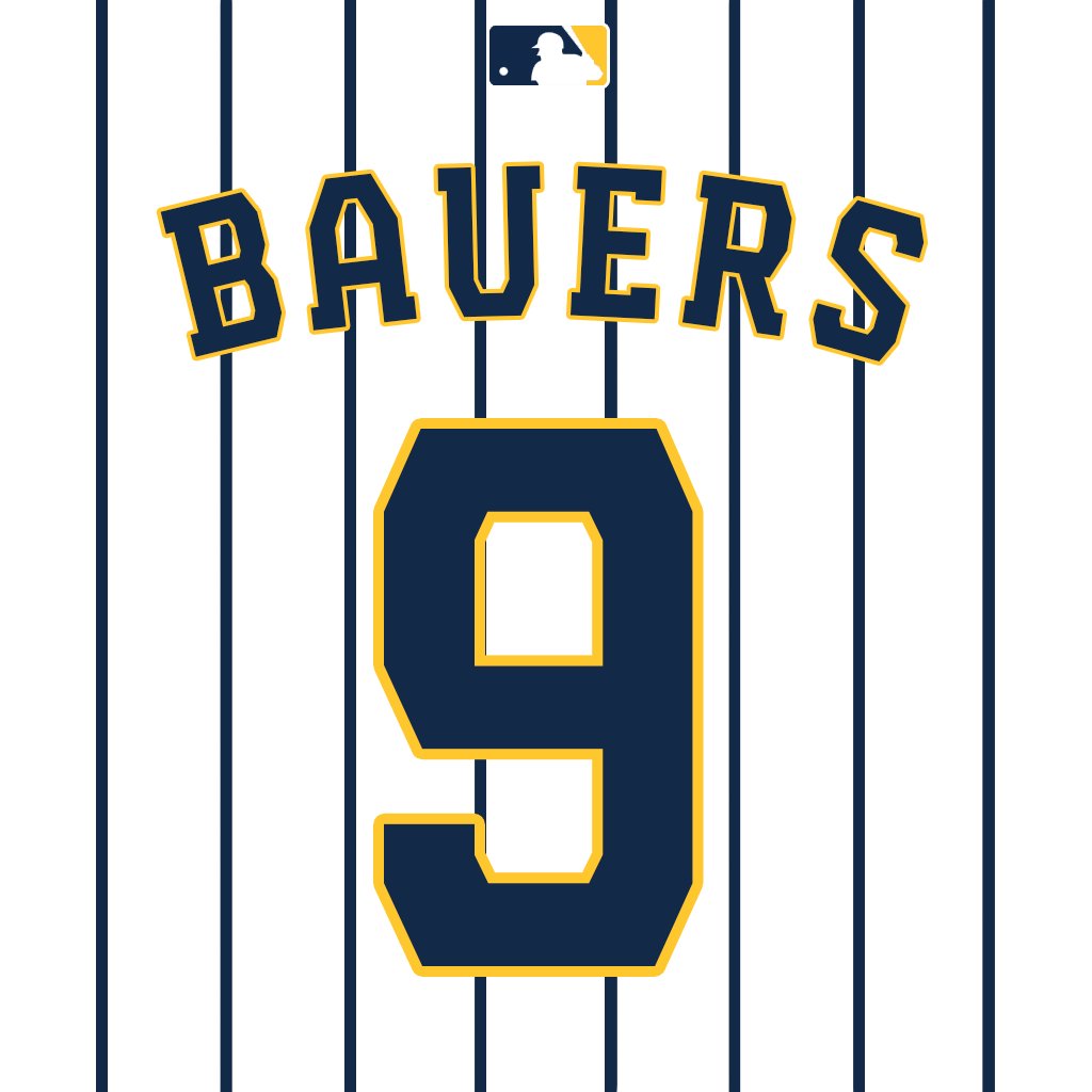 NumbersMLB's tweet photo. #Brewers

1B/OF Jake Bauers will wear number 9. Last worn by INF/OF Brian Anderson in 2023.

C/OF Eric Haase (@ehaase3) will wear number 13. Last worn by INF Abraham Toro in 2023. https://t.co/catQOSpKKE
