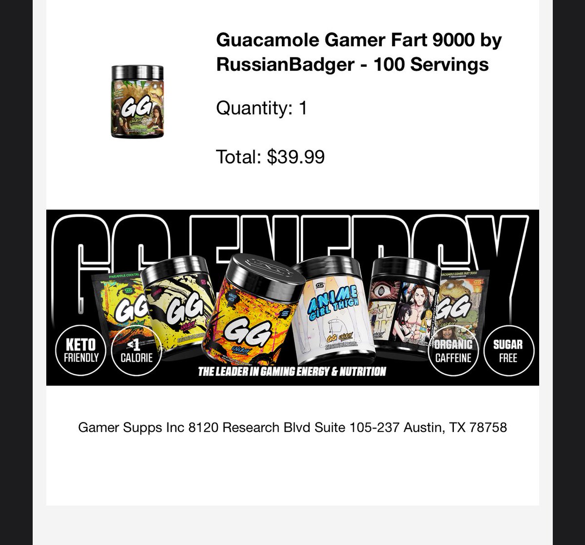 BriggySwigs's tweet photo. @DARUSSIANBADGER no because the fact that i blew threw 27 lanes of traffic and proceeded to then fling myself into the store and buy the entire gamer fart stock.🫡only for badjur https://t.co/QAyHoAttFP