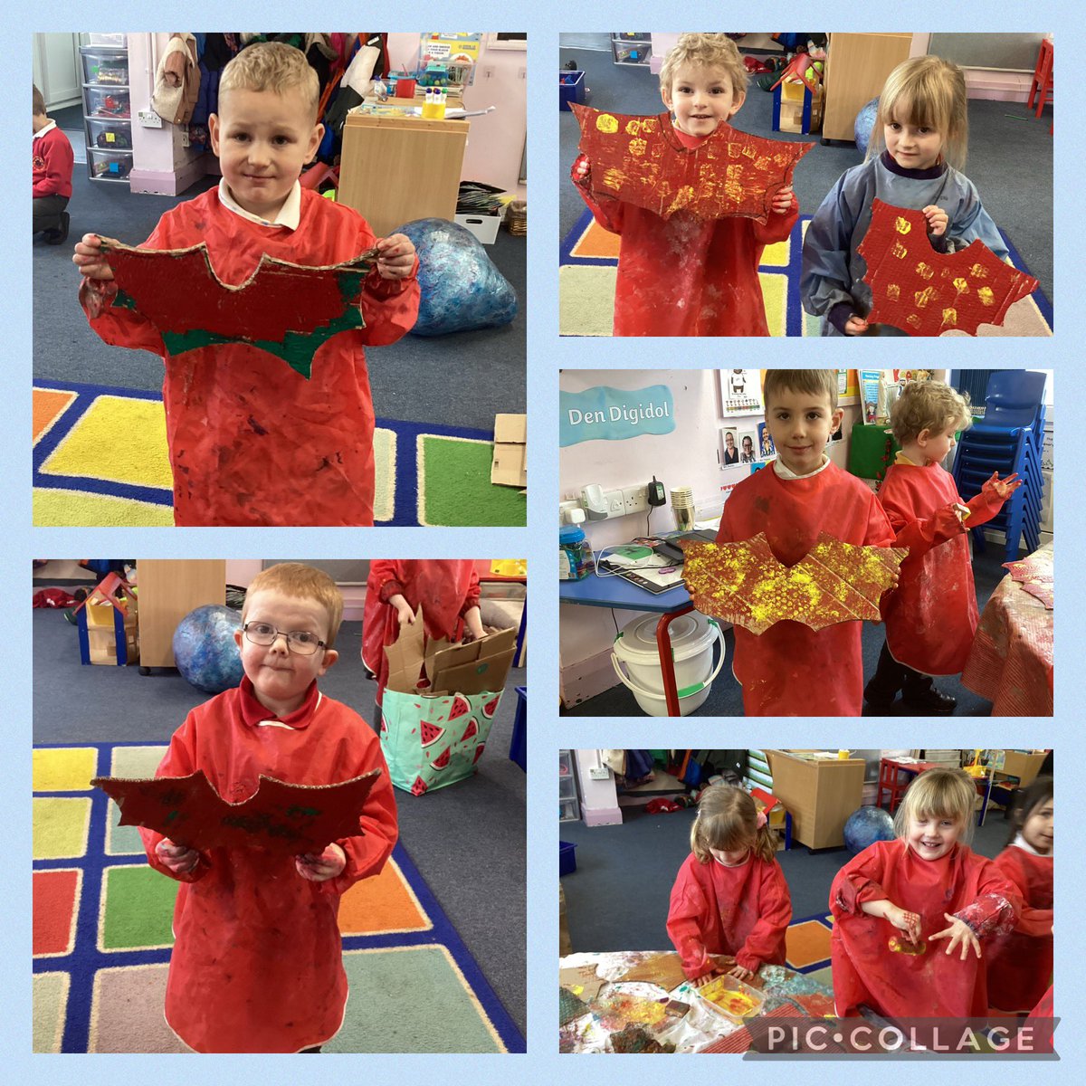 Dosbarth Un (@dosbarth_un) on Twitter photo Rydyn ni wedi cwrdd â Kate ac wy Ddraig fach wythnos hon. Rydyn ni wedi creu celf dreigiau yn barod am y parêd y ddraig. We met Kate and the dragon’s egg this week and made dragon’s wings ready to wear in the dragon parade next month. <a href="/OrielyParc/">Oriel y Parc</a> #expressivearts #cynefin Rydyn ni wedi cwrdd â Kate ac wy Ddraig fach wythnos hon. Rydyn ni wedi creu celf dreigiau yn barod am y parêd y ddraig. We met Kate and the dragon’s egg this week and made dragon’s wings ready to wear in the dragon parade next month. <a href="/OrielyParc/">Oriel y Parc</a> #expressivearts #cynefin