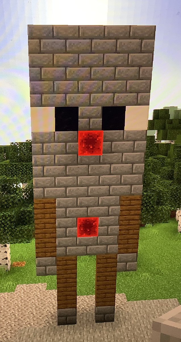LPSCardiff's tweet photo. Minecraft Club enjoyed their Red Nose challenge today! 
They created red noses with faces out of blocks or made fun characters wear red noses.   Gwaith da!  
Hopefully the Helping Hands group will like them too! 
@LPSSwansea @LlanmartinPrim https://t.co/4EpfXpyvI8