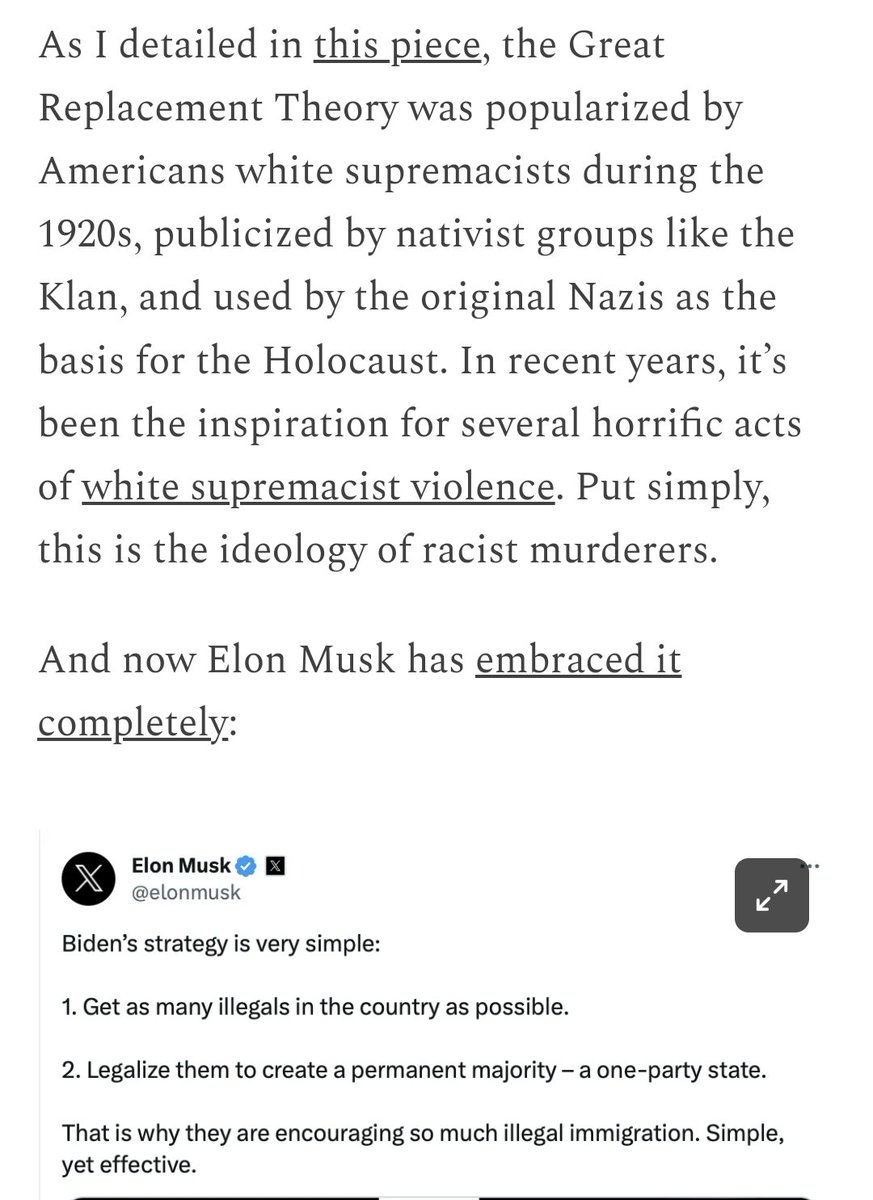 Musk rivals Putin as the world's leading supporter of white supremacist propaganda. X is the propaganda engine. Read @KevinMKruse. Explore Threads or Bluesky. kevinmkruse.substack.com/p/brand-x?utm_…