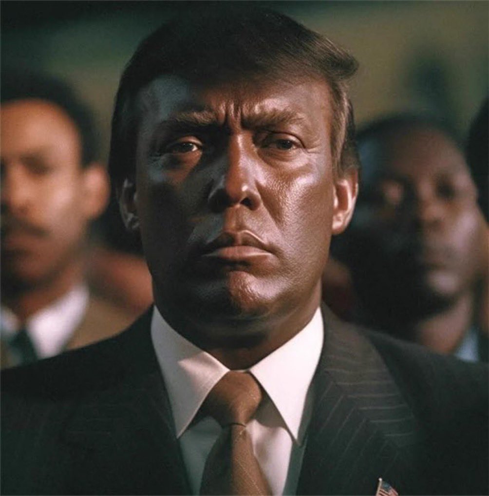 dom_lucre's tweet photo. What would Democrats do if Trump was Black? https://t.co/KWjO5EmxUm