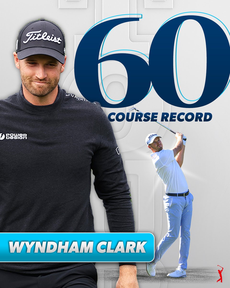 PGA TOUR (@pgatour) on Twitter photo History at Pebble Beach!
<a href="/Wyndham_Clark/">Wyndham Clark</a> now owns the course record with a third-round 60 @ATTProAm. History at Pebble Beach!
<a href="/Wyndham_Clark/">Wyndham Clark</a> now owns the course record with a third-round 60 @ATTProAm.