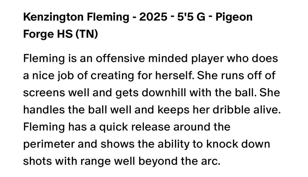 Kenzington Fleming ☻︎ (@kenzifleming3) on Twitter photo Thank you <a href="/AsherScouting/">Asher Scouting</a> for the write up! I really appreciate it. <a href="/CoachVez4/">Vez Smith</a> <a href="/FORGELadyBball/">Pigeon Forge Lady Tigers Basketball</a> @ETAHudson Thank you <a href="/AsherScouting/">Asher Scouting</a> for the write up! I really appreciate it. <a href="/CoachVez4/">Vez Smith</a> <a href="/FORGELadyBball/">Pigeon Forge Lady Tigers Basketball</a> @ETAHudson