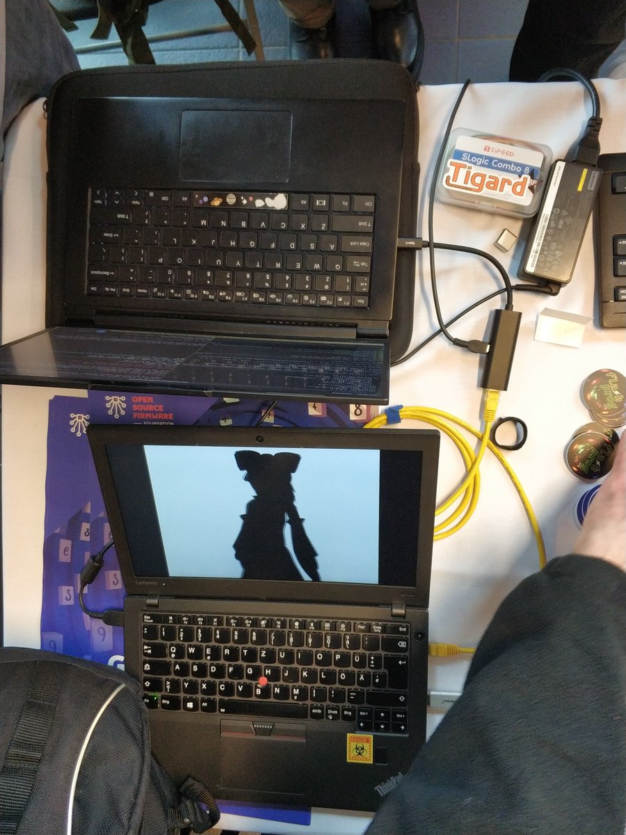 OrangeCMS's tweet photo. Lots of Open Source #Firmware to discover at #FOSDEM! 🥳
Come to our stand in building K, level 2 (top entrance) to talk to us about @coreboot_org, @LinuxBootOrg, #oreboot, u-bmc, #OpenBMC, platform #security, @risc_v and lots more. ✨👩💻✨
See you tomorrow! https://t.co/8gqkJEn0nr