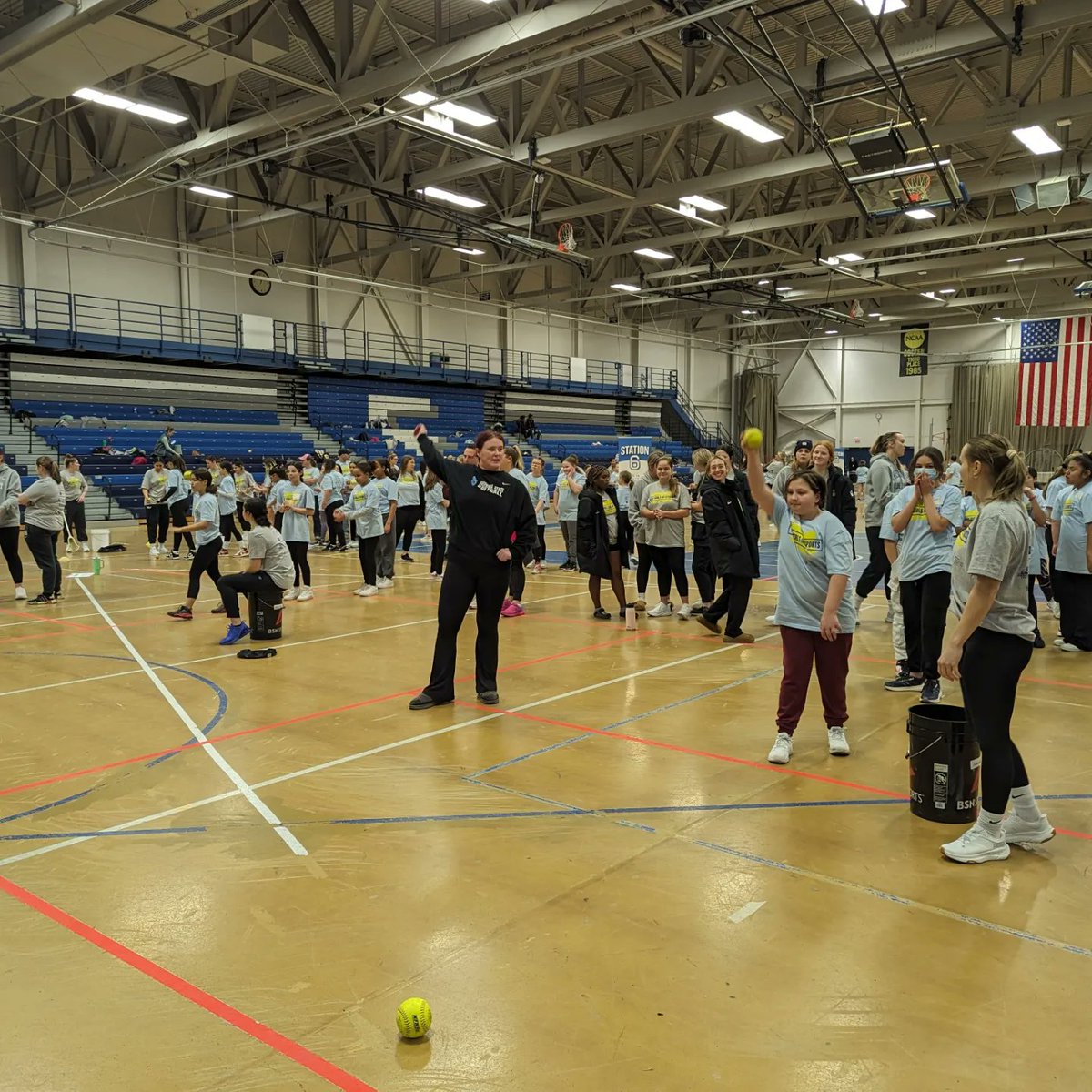 TCiccarello's tweet photo. So much fun at the Girls and Women in Sports Day through the @unitedwaycha ... Passing on the love of women's sports to the younger generation #FSUSB https://t.co/hvqKPMv926