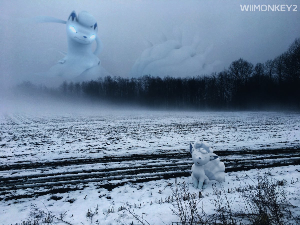 Wiimonkey2's tweet photo. My first attempt at revisiting an old render.  Ninetales is a bit more ominous this time. ._.

#Pokemon #Ninetales #Vulpix #RealPokemon https://t.co/BjLWtGBoPL