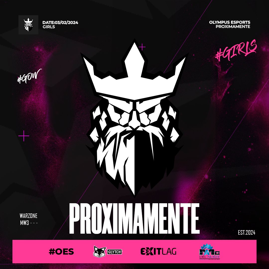 "¡Prepárense para el lanzamiento de un nuevo proyecto que cambiará el juego! 🔥 Estén atentos a nuestras redes, algo épico está por llegar. 🚀 #Oes #OlympusGirls"