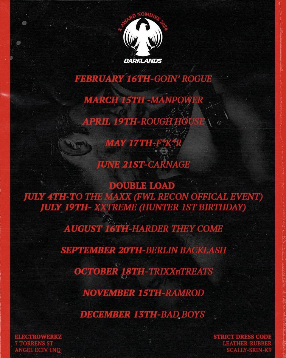 Less than 2 weeks to the next <a href="/HunterLDN_X/">HUNTER</a> and you lot need to be there 😈 still cold enough to wear uniform, I know what I’ll be wearing lads… At the very least you can come lick my boots 😜