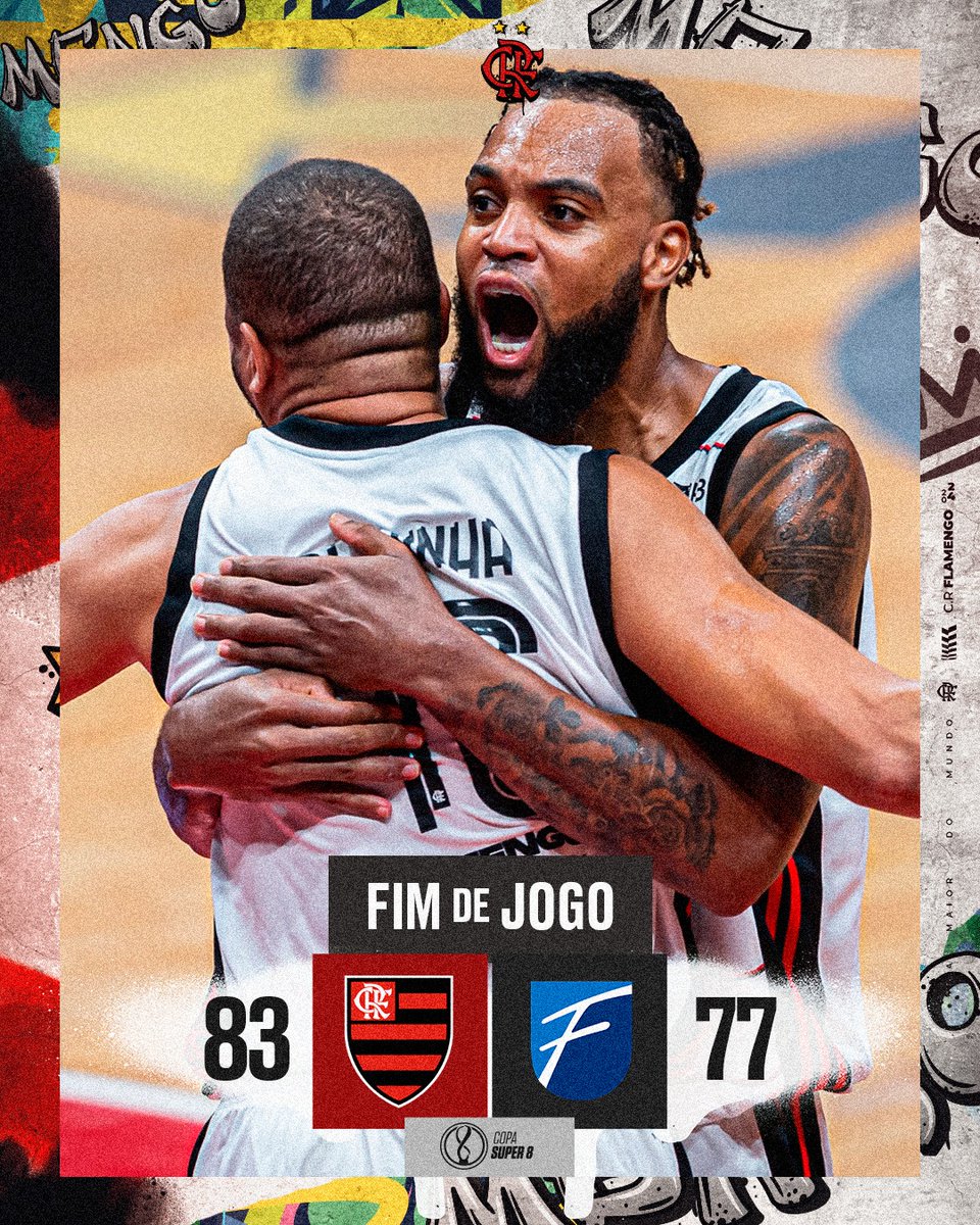 TimeFlamengo's tweet image. FIMMMMMMMMMMMMM DE JOGOOOOOOOOOOOOOOOOOOOOO NO MARACANÃZINHOOOOOOOOOOOO! O ORGULHO DA NAÇÃO É TRICAMPEÃOOOOOOO DA COPA SUPER 8! MENGOOOOOOOOOOOOOOOOOOOOOOOOOOO!

O #FLABASQUETE VENCE A UNIFACISA POR 83 A 77 E CONQUISTA O TRICAMPEONATO DA COMPETIÇÃO MATA-MATA!