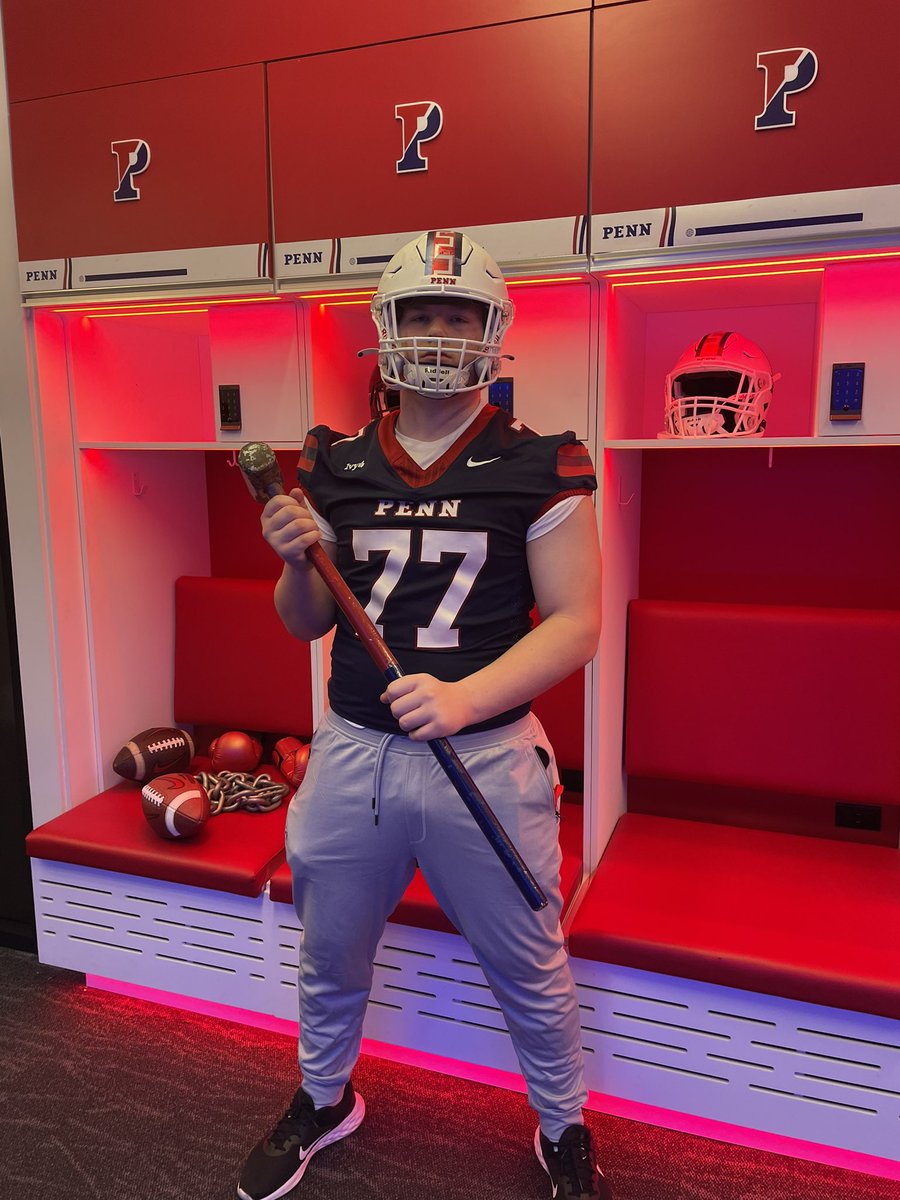 After a Great Junior Day Visit and Conversations with <a href="/CoachDupont/">Jon Dupont</a> <a href="/CoachMetzler/">Kyle Metzler</a> and <a href="/CoachPriore/">Coach P</a> I’m excited to recieve my Second D1 Offer from <a href="/PennFB/">Penn Football</a> <a href="/Greg_Chimera/">Greg Chimera</a> <a href="/David_Josephson/">David Josephson</a>