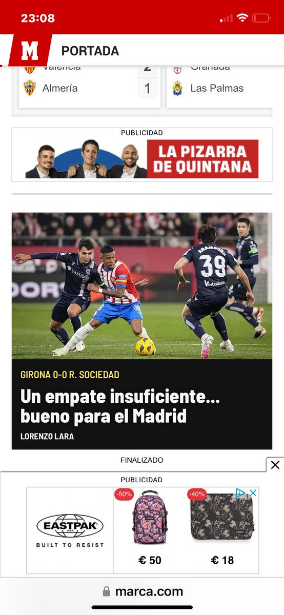 Fins i tot el Marca ho diu. És una put … vergonya