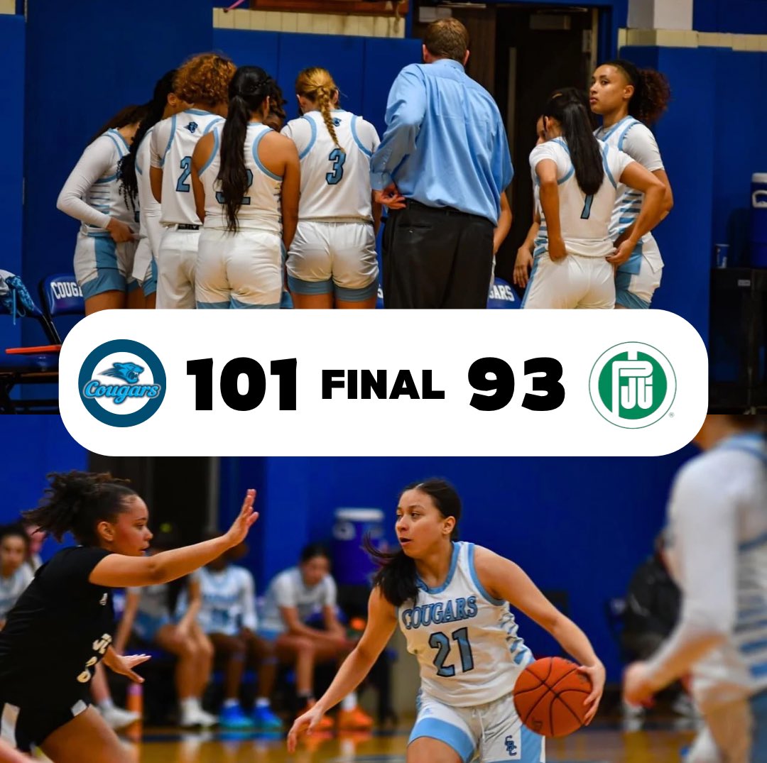 COUGARS WIN!! 🩵
An outstanding performance by the cougars today with 16 made threes! 

Leading scorers 🔥
 🔹JayDee Zamora: 21pts 
 🔹Jordan Shephard: 21pts
 🔹Eliza Rodriguez: 18pts 
 🔹Ja’Nyla Kennedy 14pts 
#gocougars 🐾 #PART #EarnEverything #Dub #cougswin