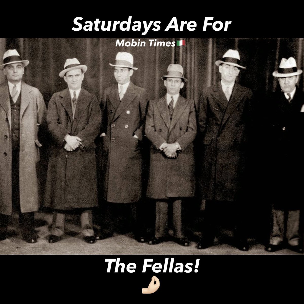 MobinTimes's tweet photo. 🤌🏻 #MobinTimes #StayMobin #MT #Mobin #SaturdaysAreForTheFellas #Mob #Mafia #Gangtser #Wiseguys #OC #Omerta #CosaNostra #LuckyLuciano #MobinTimesOriginal #Like #Share #Follow #Comment #Tag #Repost #Retweet https://t.co/4fjSOFwmnv