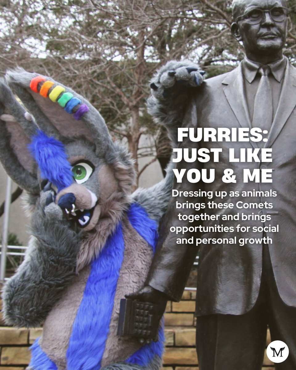 retrograde_news's tweet photo. On Halloween, you may see something unexpected: a parade of students dressed up as humanoid animals, with furry bodies and cartoonish eyes. These Comets are furries, and they say their community offers opportunities for engagement and emotional support.

https://t.co/vVJJ1ONc5s https://t.co/EoVBgu41sz