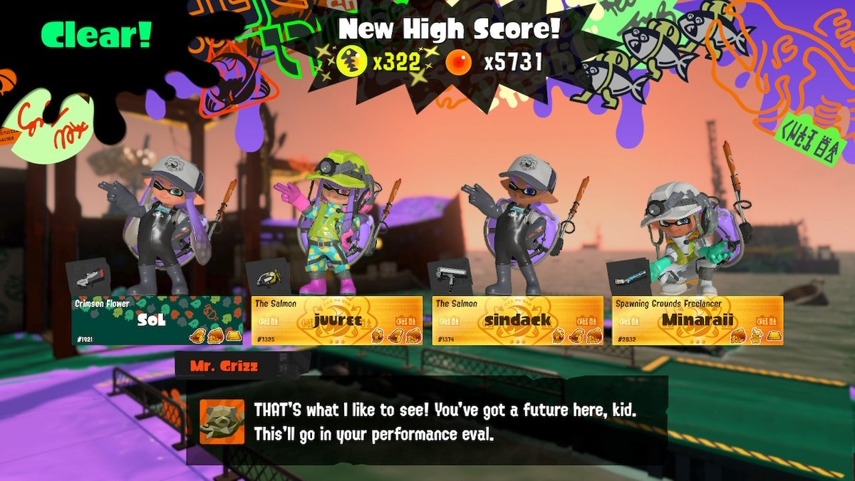 juucee_'s tweet photo. #Eggstra #4 with usual squad ๐ฅน @Minaraii @SoL_9840
#salmonrun https://t.co/xtRVLoPOmY