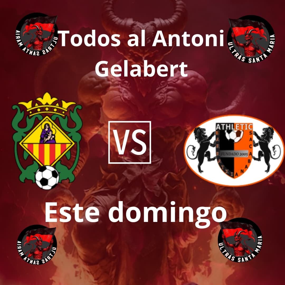 ultrassanta's tweet photo. El @UEF_Santa_Maria juga Dema al Antoni Gelabert, vina animar el primer equip que vos necesita mes que mai https://t.co/Ga9gniH2Bw