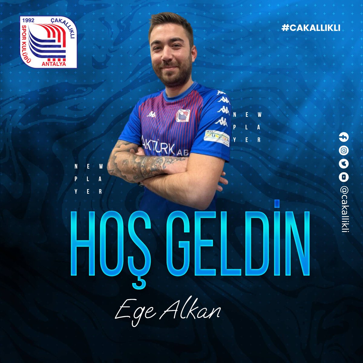 cakallikli's tweet photo. HOŞ GELDİN EGE ALKAN
Kulübümüz forvet Ege Alkan ile anlaşmaya varmıştır.
Oyuncumuza Çakallıklı ailesine hoş geldin diyor; başarılar diliyoruz https://t.co/4XlymSNziz