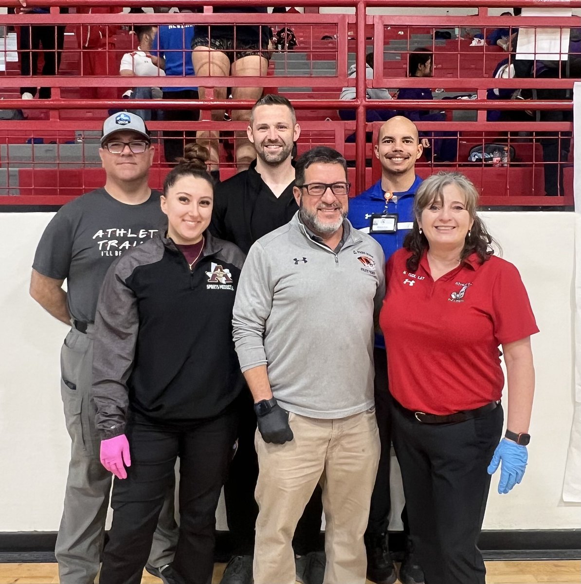 mariatuck's tweet photo. Finest healthcare is on the South side this morning. Thank you, Dr. Maxwell of Texas Tech Sports Medicine. Thank you to the athletic trainers. Special thanks to our student aides. Another great district meet in the books. @mikko_33 @SilverFoxSport1 @BowieHS_EPISD @EPISDathletics https://t.co/OsXsLw8KO2