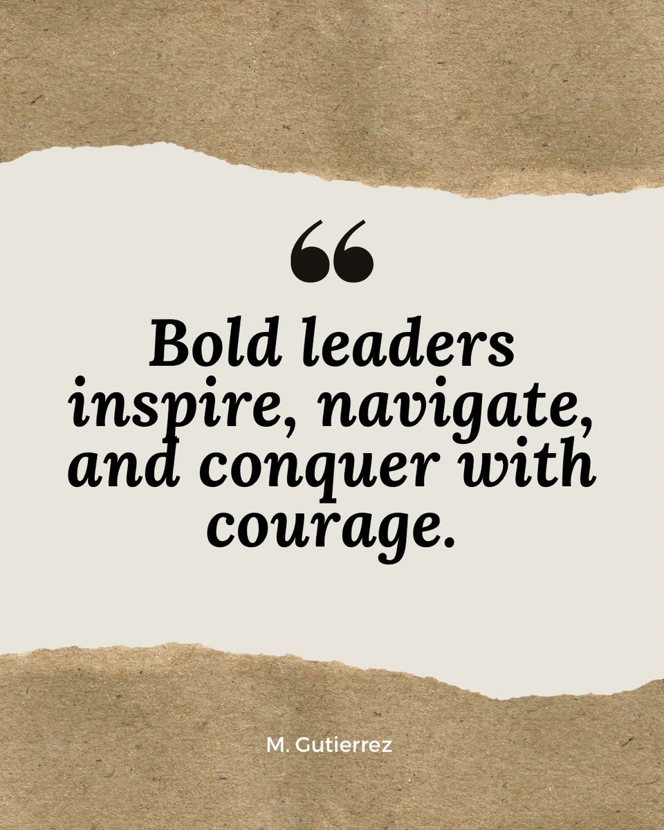 DrMattGutierrez's tweet photo. Courageous leadership is not just about leading from the front; it's about standing firm in doing what's right, even when it's the hardest path to take, inspiring others to follow with integrity and purpose. #LeadershipMatters #leadership #SaturdayThoughts #edchat #LeaderEdChat https://t.co/aDkZlqYkXy