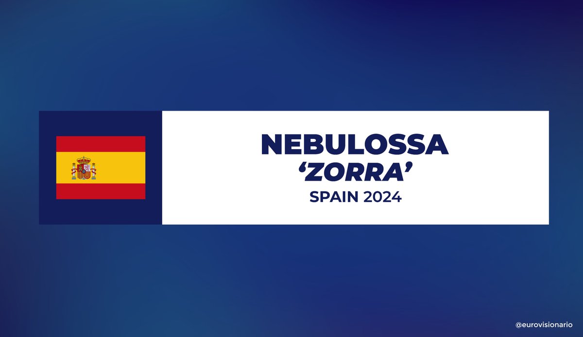 eurovisionario's tweet photo. 🔴⚠️ Nebulossa gana el #BenidormFest2024 y representará a 🇪🇸España en #Eurovision2024 con la canción 'Zorra'.

#BenidormFestFinal | #Eurovision https://t.co/iro3JtisC2