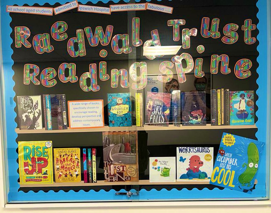 All school age students admitted to Ipswich hospital children’s ward have access to the Raedwald Trust reading spine. <a href="/Ipshospsch/">Ipswich NHS Hospital School</a> Carefully chosen books to represent contemporary issues and to encourage reading. 📚📖📕 <a href="/RaedwaldT/">Raedwald Trust</a> <a href="/ESNEFT/">East Suffolk and North Essex NHS Foundation Trust</a>