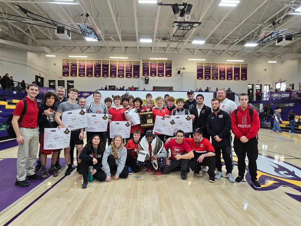 BCSD5_Athletics's tweet photo. WR | Big day on the mats for the boys team! Great battles, podium finishes, individual champions, and another Regional team title! Onto Sectionals! https://t.co/SBWLRsg6Ti