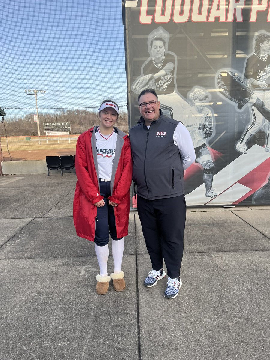 Had a great day camping at <a href="/SIUESB/">SIUE Softball</a> !!! Thank you for having me! #workhard #compete <a href="/SluggersArnold/">18U STL Louisville Lady Sluggers-Arnold/Wright</a>