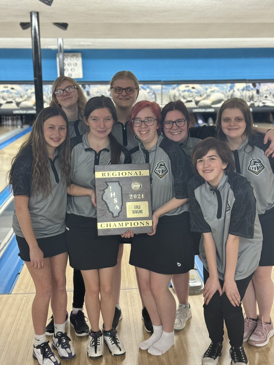 Congrats to the girls bowling team - Regional Champs. Madisyn Fowler was the individual regional champion.