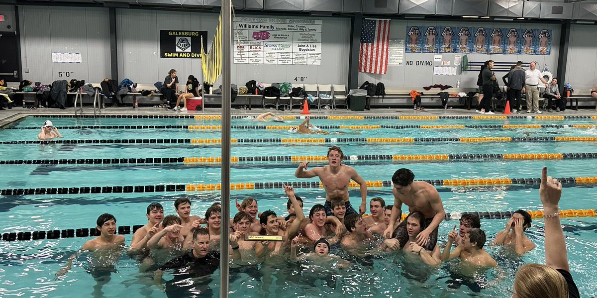 The GHS boys swimming and diving squad was your WB6 Conference champion - they won every event in the meet (we believe this is the first time in conference history).