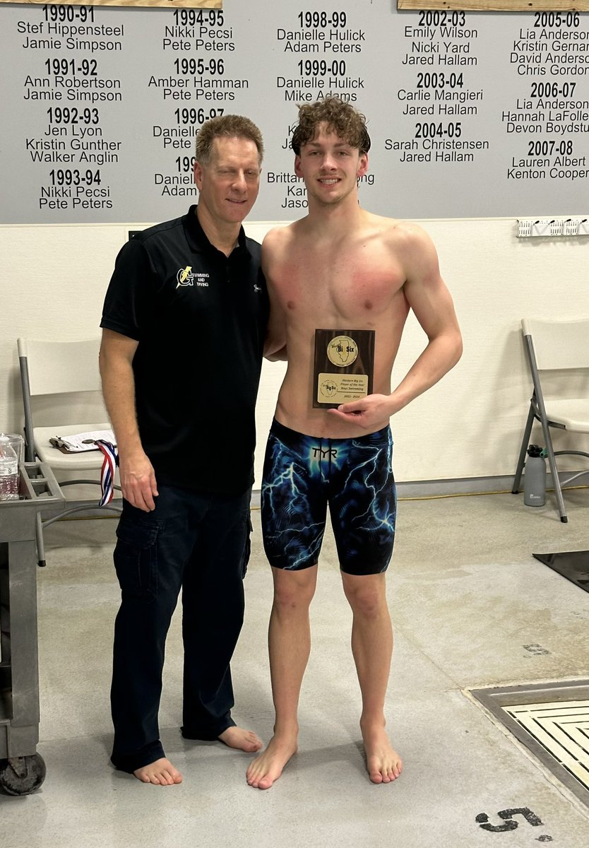 Congratulations to Riley Stevenson on being named the WB6 Conference MVP for Swimming & Diving.