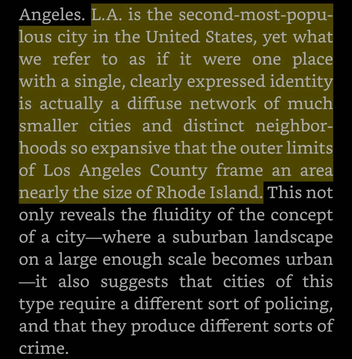 LA - the city state
