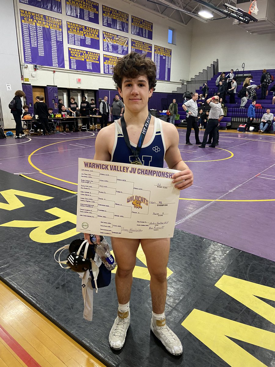 LEGHOF25's tweet image. Congratulations to Newburgh Wrestler Liam Ehlers on becoming Newburgh’s 1st JV Section 9 Champion in 8 Years!!