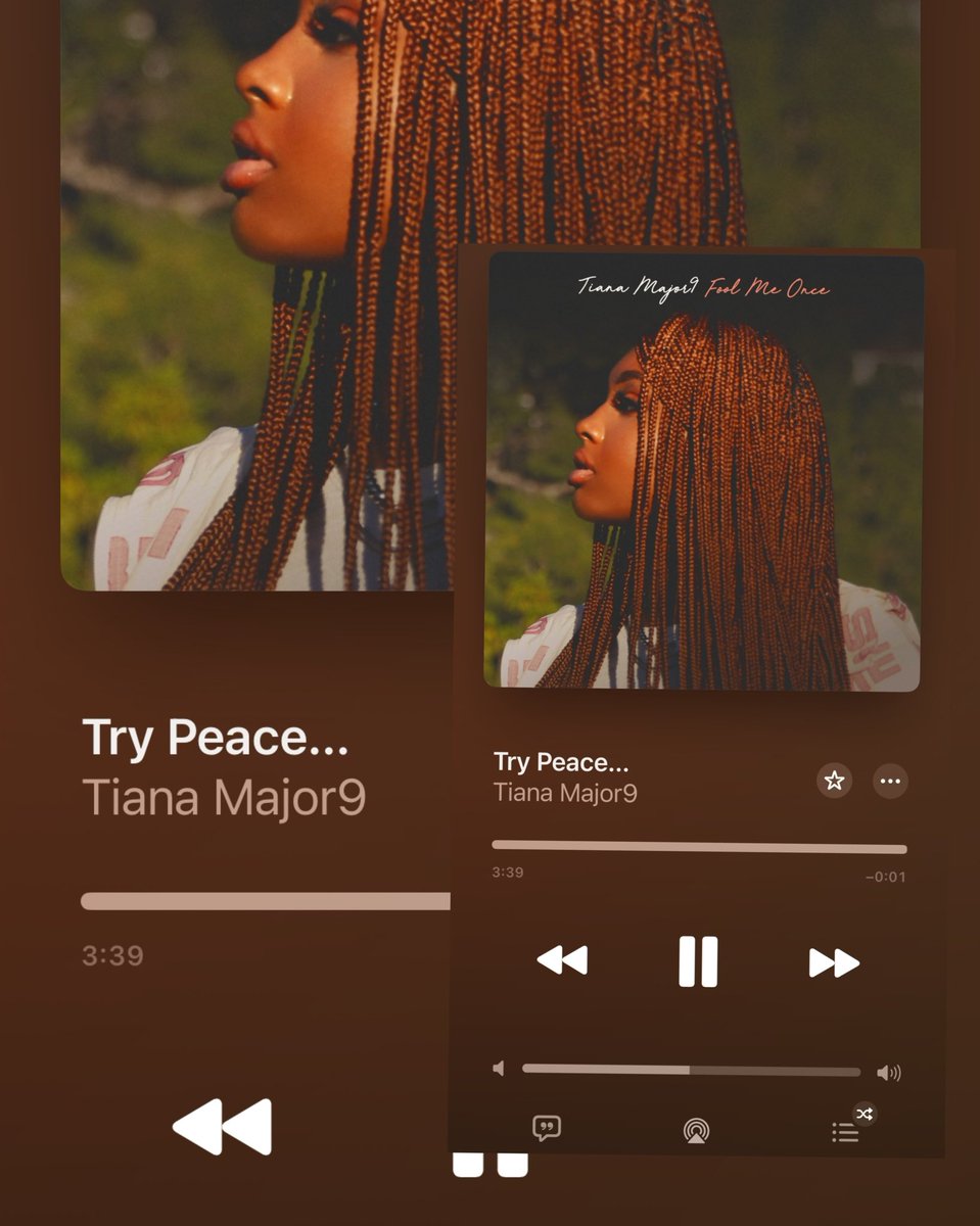 MrAveryBrown's tweet photo. ⏯️: This song from Tiana Major9, is such a breath of fresh air.
➡️: Thank you @_heyresa @withlovernb for playing it last night, on your show.
🎶: #TianaMajor9 #TryPeace @TianaMajor9
#ThoughtsFromMrAveryBrown https://t.co/md7JXVREAk