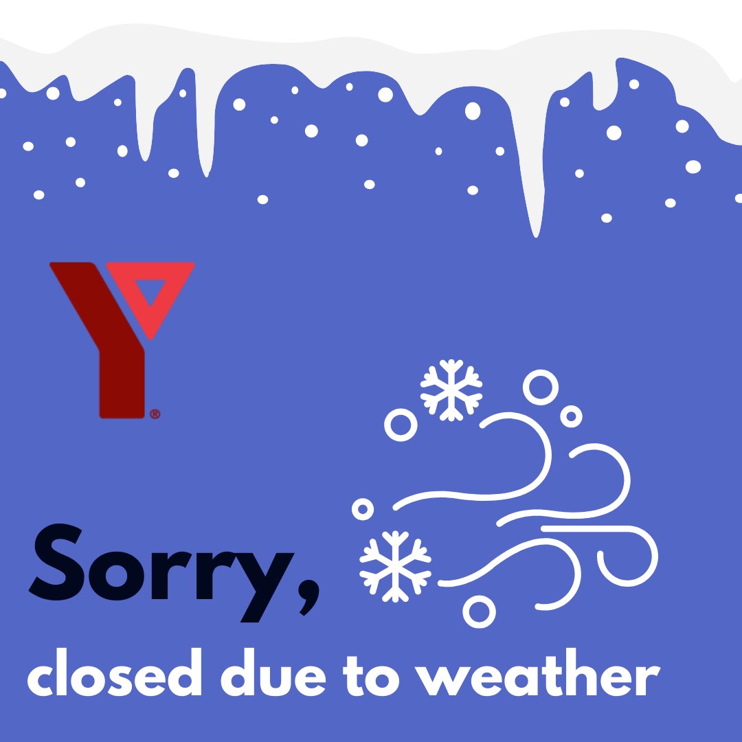 Storm Closure Update: The Y will remain closed on Sun Feb 4 along with the Wellness Centre. 

We will most likely delay opening on Monday; stay tuned. 

Watch our website homepage banner for more info. Y members will get updates in the My Y App. 

pcymca.ca

#storm