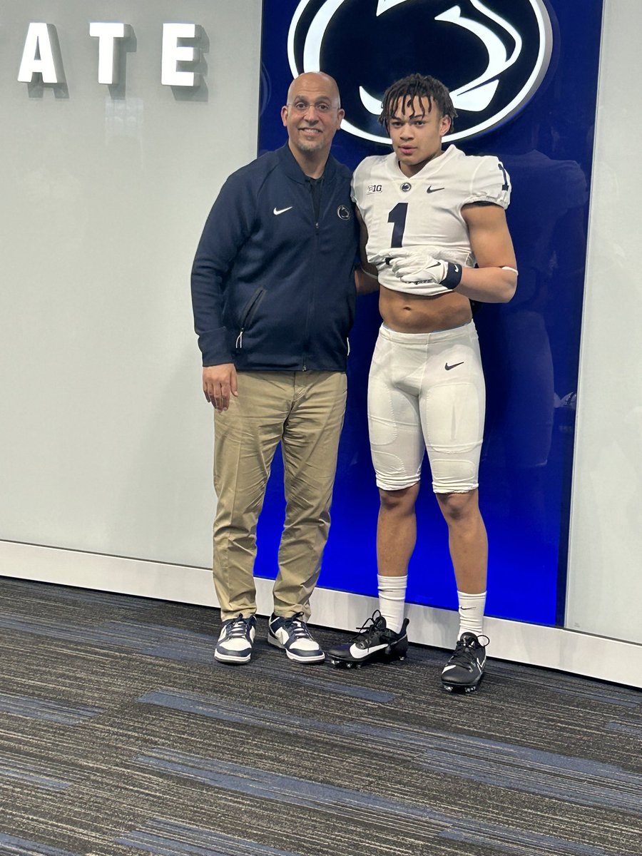 isaiah_harris37's tweet photo. After a great day in Happy Valley, and a great conversation with @CoachTerryPSU, I am blessed to receive an offer from Penn State University!!! @SalineFootball @TheD_Zone @MohrRecruiting @SWiltfong247 @AllenTrieu @PrepRedzoneMI @MIexposure @Bryan_Ault @CoachAllenPSU @RisingStars6 https://t.co/jAWerMAg39