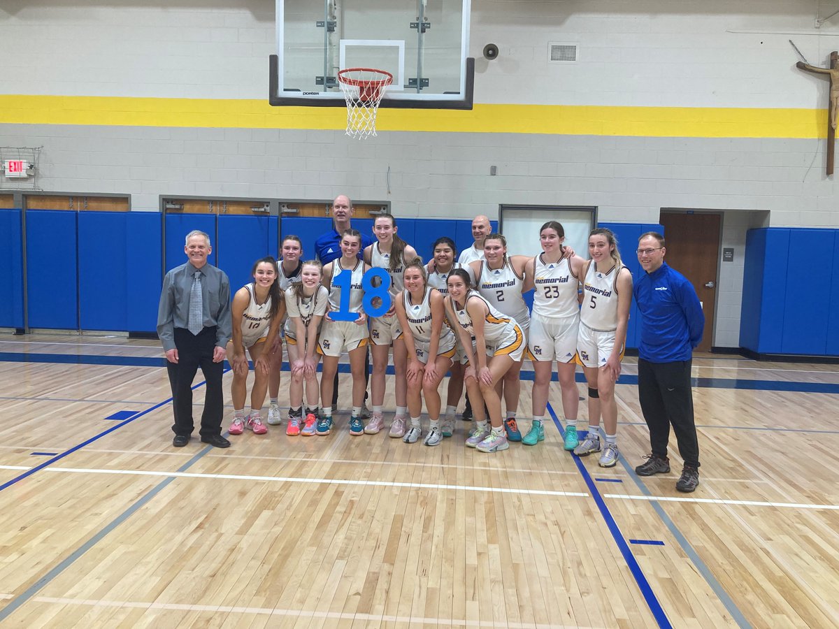 CMH girls basketball wins against Lake Geneva Badger today,  its 18th win of the season, which we believe is the most wins ever for CMH in the WIAA. 
#history #truth #keeprolling