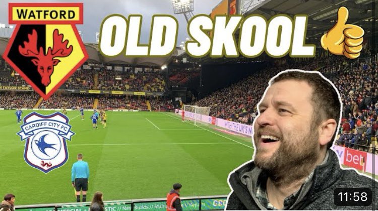 MattGroundHop's tweet photo. Rocking atmosphere at this traditional ground Vicarage Road

Very noisy away fans 

@WatfordFC v @CardiffCityFC 

WATCH⬇️
https://t.co/PfmaQnCPeJ

#groundhopper #groundhopping #Championship #EFL https://t.co/cFT29MNMvb