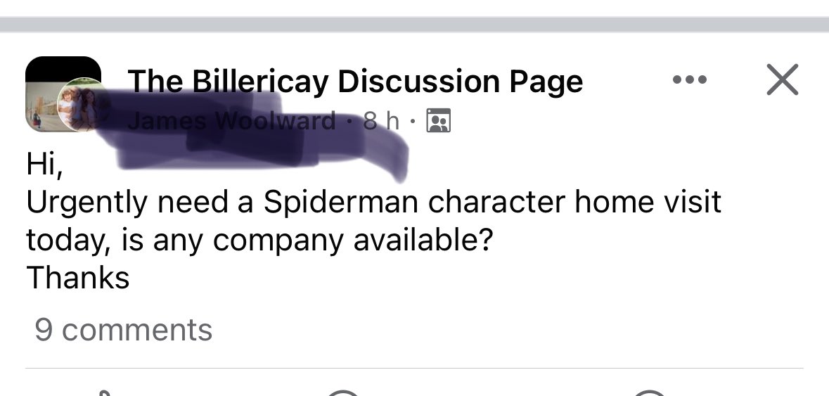 Don’t you just love the randomness of community Facebook pages!