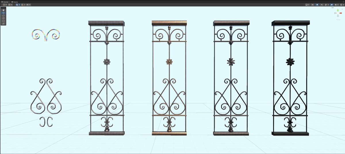 AlessioRegal's tweet photo. Here is my latest work in progress building new 3D railings models in #Blender for the Unity asset store. 

#3dmodeling #blendercommunity #3dmodel #digitalart #unity #wip #workinprogress #3dart #railingdesign

https://t.co/xKNjlsmoHy https://t.co/3Dl3clToQq