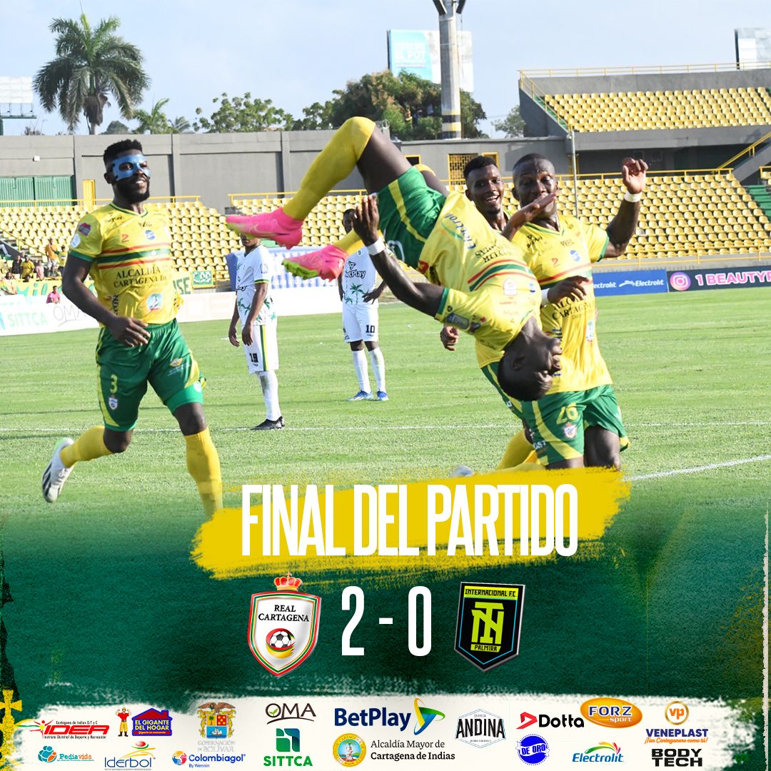 RealCartagena's tweet photo. 💚💛DEBUT CON VICTORIA.

Triunfo en la primera escala del ✈️🅰️. Dedicado para toda nuestra afición. 

⚽ Christian Marrugo
⚽ Brayan Lucumí

¡VAMOS POR MÁS! https://t.co/373VArHxMh