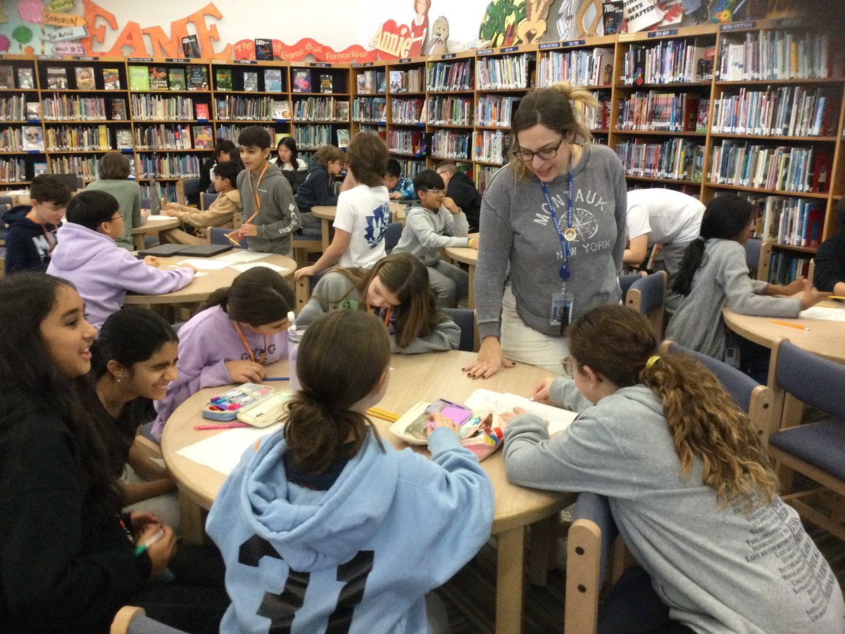 LibraryMrsPolis's tweet photo. #LiteracyCafe2024 #AdventureAwaits with @JenCalonita. Ss’ engaged in writing their own #twistedtales &amp; thrilled to share. @HBMATTLIN1 @POBSchools @Poblibraries @BWileyPOB @EAnninoPOBLit  @mrskrowles @marytomeara @CarinaHale7 https://t.co/op8u0gYvs2