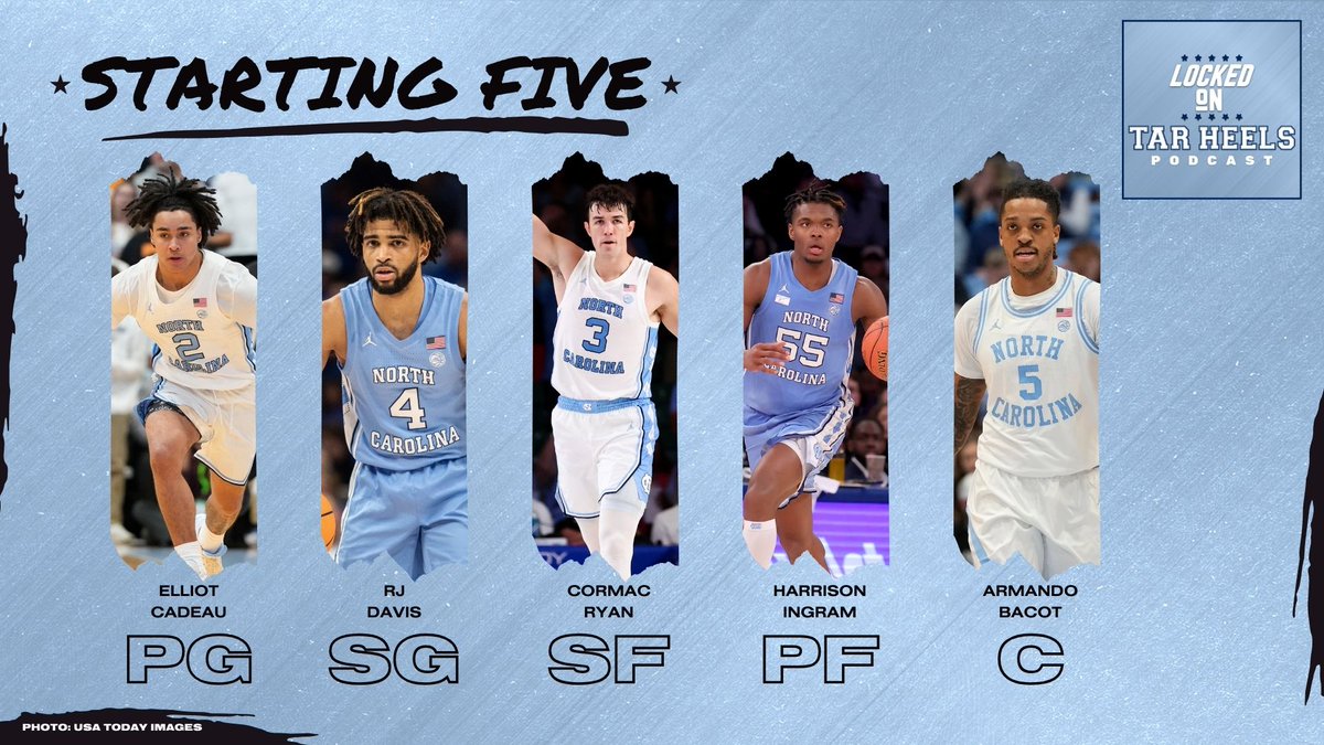 isaacschade's tweet image. Starters for @UNC_Basketball vs. Duke (@DukeMBB)

#UNCvsDuke