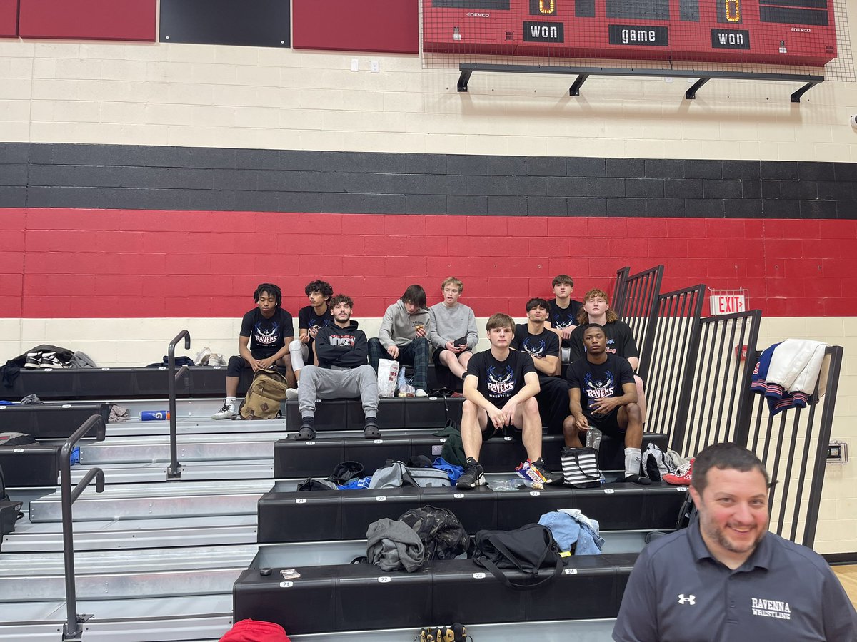 rhsravens's tweet photo. Thank you to Kent Roosevelt for hosting the youth, middle school, & high school wrestling dual matches!
Ravenna Youth 46- Kent Youth 12
Ravenna (Brown) 45- Stanton 19
High School up Next!#RATPAC @RavennaSupt @MACathletics @JLR @Tom_Nader @RaveHSRavens https://t.co/C2SrO6hpC4