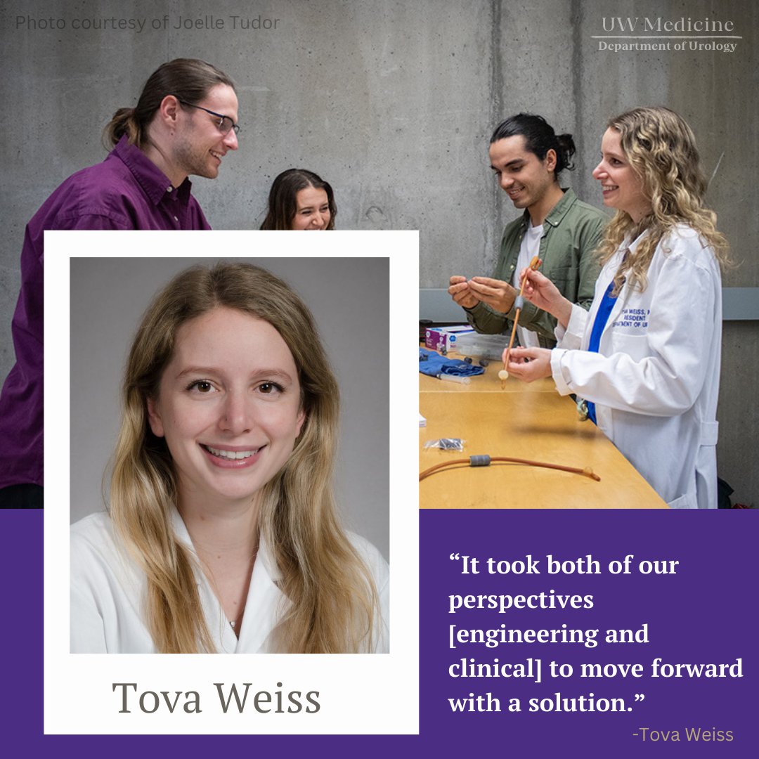 So proud of our very own @tovalLweiss for making urinary catheters safer with CathConnect. Her collaboration between @uwengineering and @UwUroResidents has made great strides towards improving medicine. Read more about CathConnect⬇️ me.washington.edu/news/article/2…